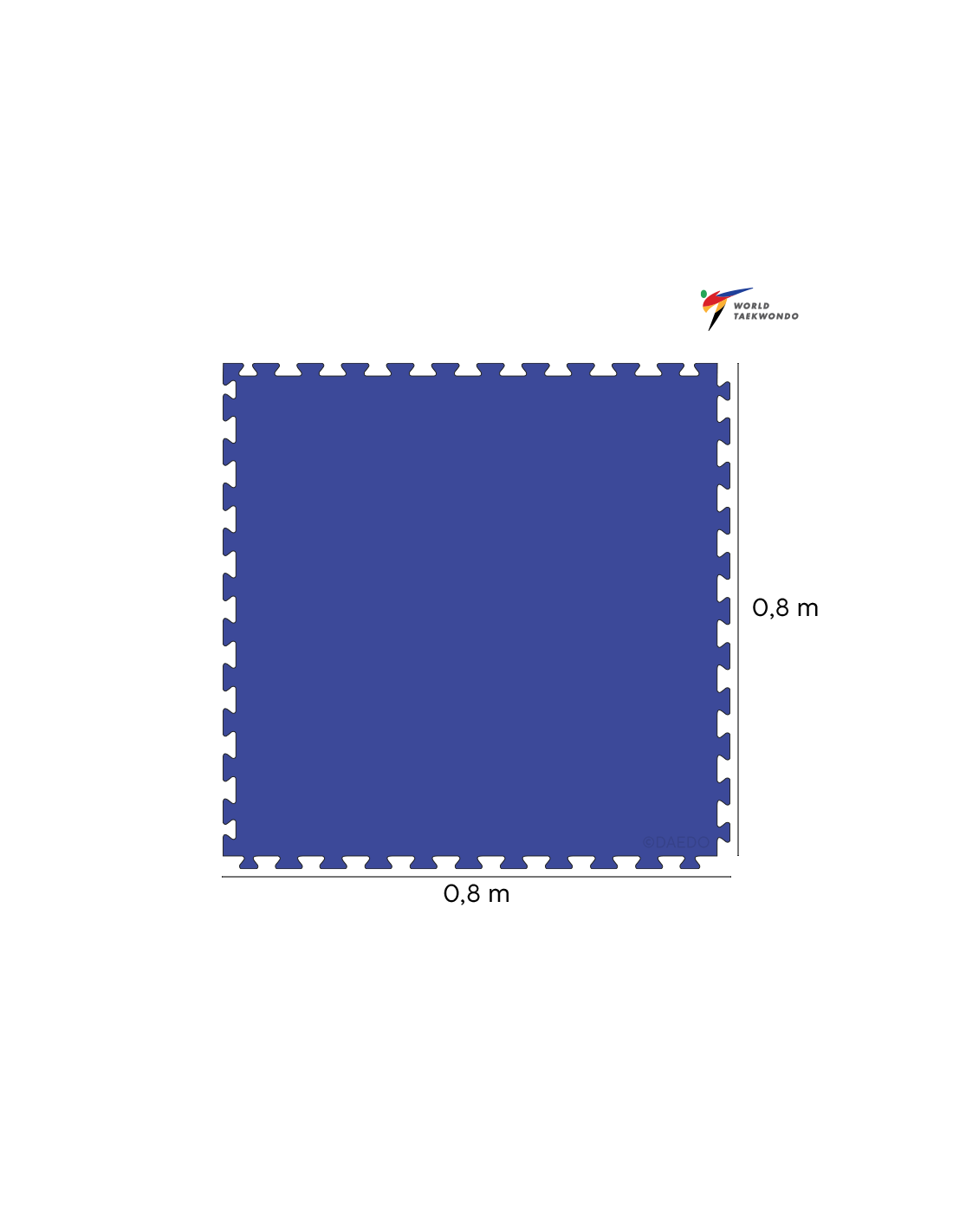 WT 80x80x2.4cm Tatami- Crvena*++*WT 80x80x2.4cm Tatami